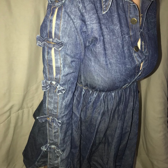 Denim mini dress - Picture 4 of 4